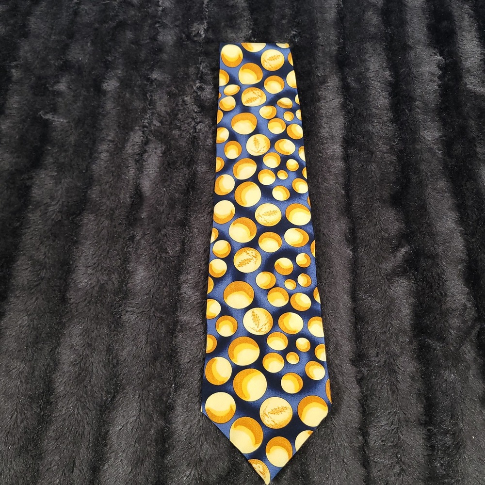Grateful Dead Kings Marbles First Set Silk Tie Navy Gold Steal Your Face USA